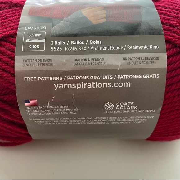 Red Heart Soft Yarn Bundle - Wine color - Scarf Crochet Project - Picture 6 of 12
